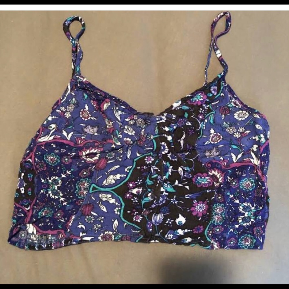 Kendall & Kylie Floral Print Crop